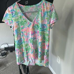 Lilly Pulitzer Etta v neck top